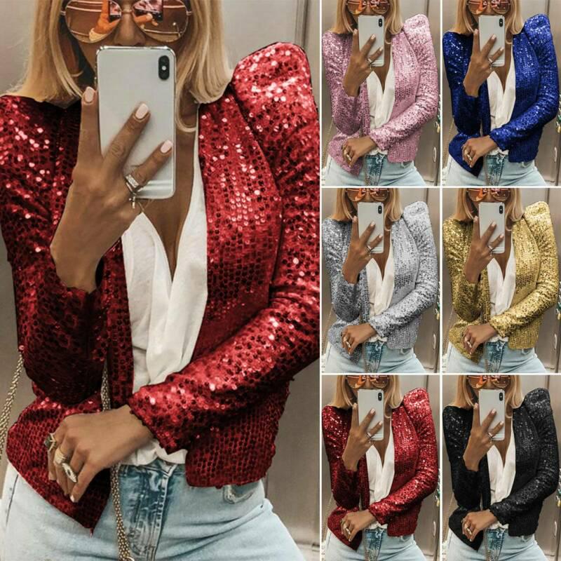 glitter jacket ladies