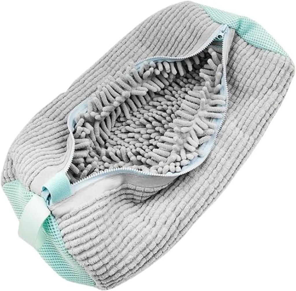 Shoe Washing Bag Sneakers Laundry Shoes Net Protector Fluffy Microfiber Machine Laundry Bag Drying Bags