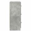 Drawer Cabinet Concrete Grey 66 x 34.5 x 87 cm Particleboard