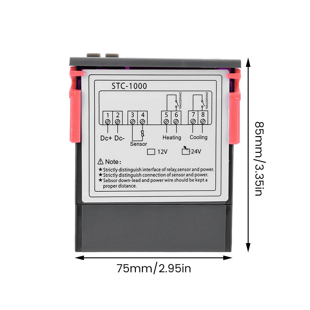 STC-1000 LED Digital Temperature Controller Temperature Regulator Thermostat Incubator 12V 24V 110V 220V
