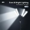 Luce LED Flessibile a 4 Bracci 3200K 5600K Rotazione a 360 gradi Luce di Riempimento Dimmerabile per Fotografia Live Streaming