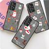 Cute Cartoon Doll Christmas Matte Case For Samsung Galaxy A52 A12 A51 A32 A21s A71 A32 5G A12 A22 A53 A70 A50 Hard Phone Shell