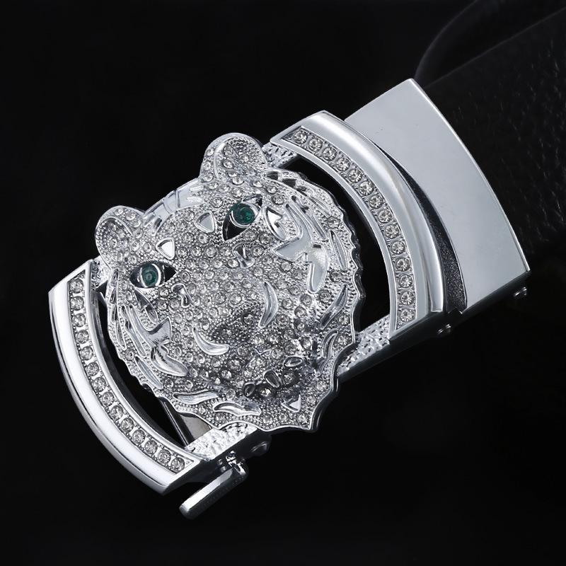 Belt Men'S Zodiac Buckle Diamond Belt Buckle Men'S Business Belt Buckle Cow Gift Belt
