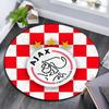 AFC Ajax Amsterdam Printed Round Rug, Non Slip Washable Circular Carpet For Living Room Bedroom Playroom, Sports Fan Decor, Holiday Birthday Gift