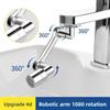 Mechanischer Arm Universeller Wasserhahnverlängerer Waschbecken, Multifunktionaler Vollkupfer Drehbarer Haarwaschhahn, Verlängerter Universeller Wasserhahn