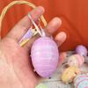 6Pcs Foam Material Easter Eggs Pendant Colorful Plastic Easter Festival Decoration  Wedding Decor