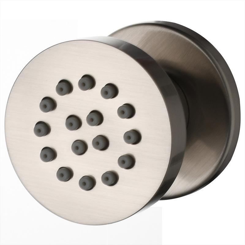 Латунні Спреї для тіла Круглі Душові Настінні Масажні Душові Форсунки Прихований Душовий Розпилювач для Ванної Кімнати Головка Змішувача Аксесуари
