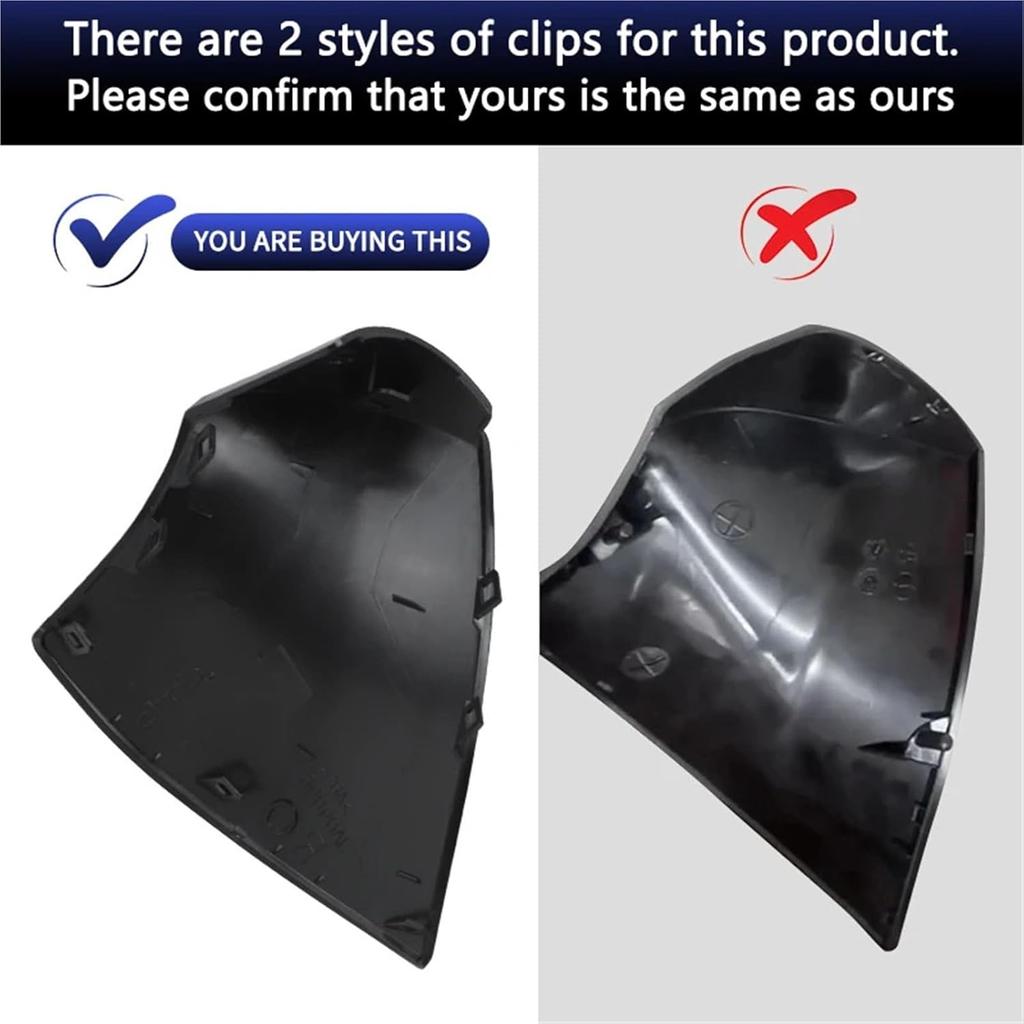 Car Side Rearview Mirror Triangle Lower Base Cover Bracket Black Left Right Car Accessories Compatible for Toyota Sienna 2021 2022 2023(1pc Left)