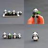 Adorable 4pcs/set Lovely Mini Panda Action Figure Collection Toys For All Ages
