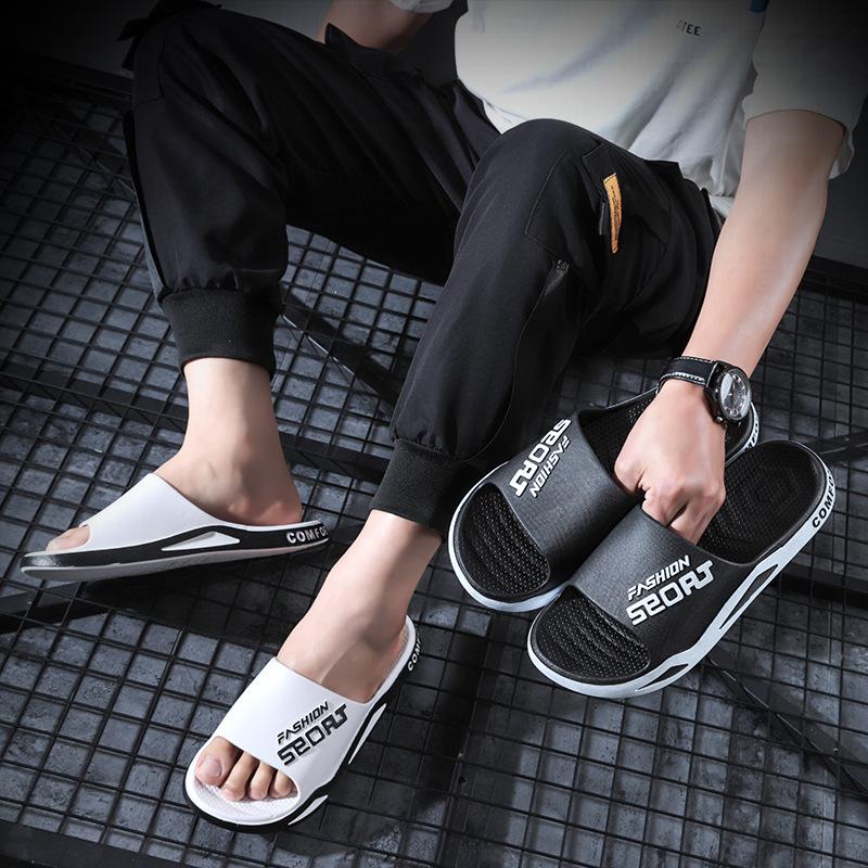 2023 Men's Slippers Men's Outer Wear Summer Home Non-slip Thick-soled Indoor Home Sandals and Slippers Women