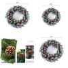 Plush Pvc 11.8-23.6in Christmas Wreath Home Decoration Xmas Gift