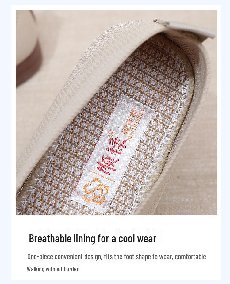 Women's Embroidered Summer Flat Shoes - Breathable, Soft Sole for Comfort