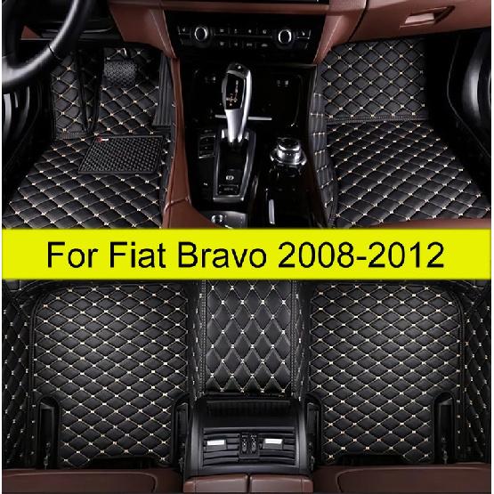 Car floor mats for Fiat Bravo 2008 2009 2010 2011 2012 auto foot Pads automobile carpet cover