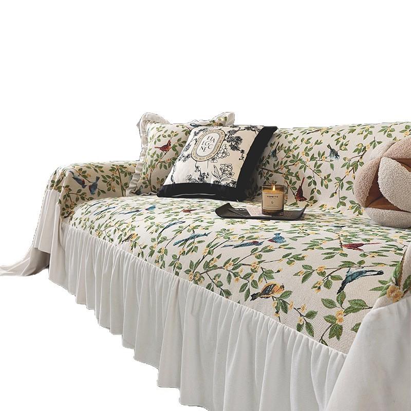 The new pastoral Xiaoxiangfeng sofa towel, French skirt non-slip cover towel, universal in all seasons, all-inclusive anti-cat scratch.