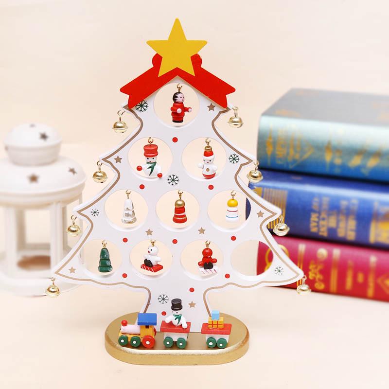 Wooden Christmas Tree Desktop Ornament and Gift