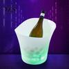 Beer Bottle Cooler LED Light Up Ice Bucket, Glowing Bucket with Color Non-toxic Changing Lights, Battery Powered Champagne for Bar KTV Party