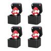 1/2/4Pcs Christmas Middle Finger In A Box Ornament Pop-up Santa Claus Reindeer Snowman Box Desktop Decoration Tricky Props Gag Prank Gift