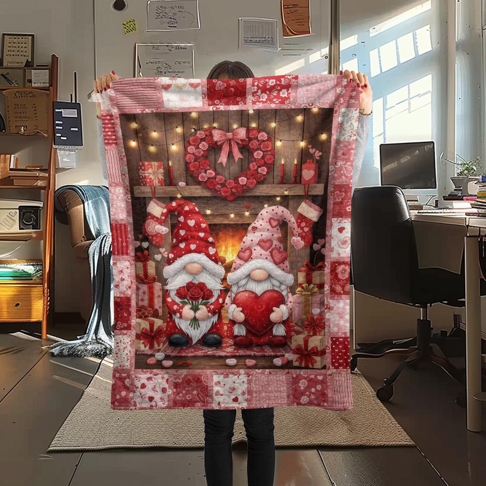 1 Stück Flanelldecke mit Cartoon-Druck, Hohe Qualität, Bequem für alle Jahreszeiten, Heimdekoration, Wärme und Komfort, Perfekt als Weihnachts- oder Geburtstagsgeschenk