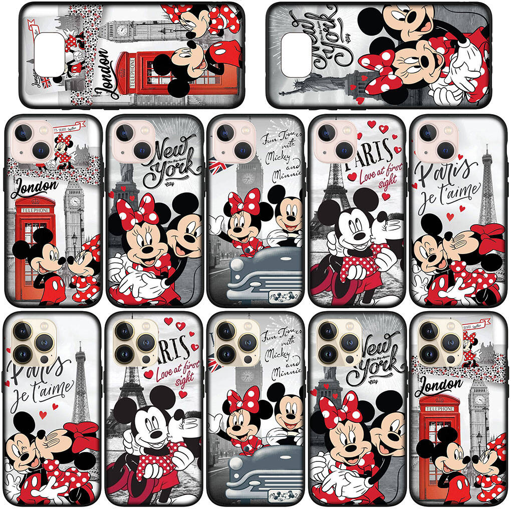 Phone Case for iPhone 17 16 15 Plus Huawei P30 P20 Lite Redmi Note 14 12 11 13 Pro Max OPPO A60 A80 A40 A18 A38 A54 Lovely Mickey Mouse Minnie Cover