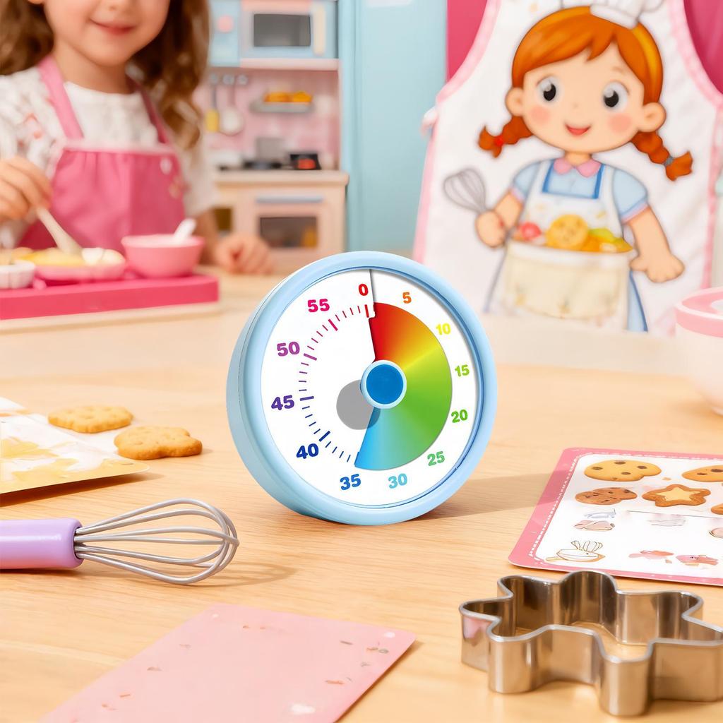 Kids Timer Visual Silent Learning Tool Digital Countdown Clock for School Classrooms Kitchens Bedrooms Libraries Desk Gyms