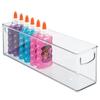 Recycled Plastic Stackable Storage Bin with Handles Breast Milk Bags Clear Open Top Design Versatile Space Saving Solution