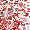 10/30/50pcs Cherry Red Ins Style Cartoon Stickers Downtown Y2K Girl Graffiti Sticker Guitar Water Bottle Phone Decals Decoration