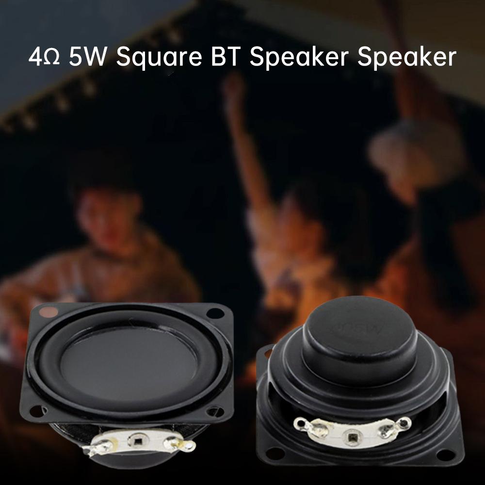 2pcs/lot 40mm Internal Magnetic Speaker Full Frequency Speaker 16 Core 4 Euro 5W Square Bluetooth Speaker