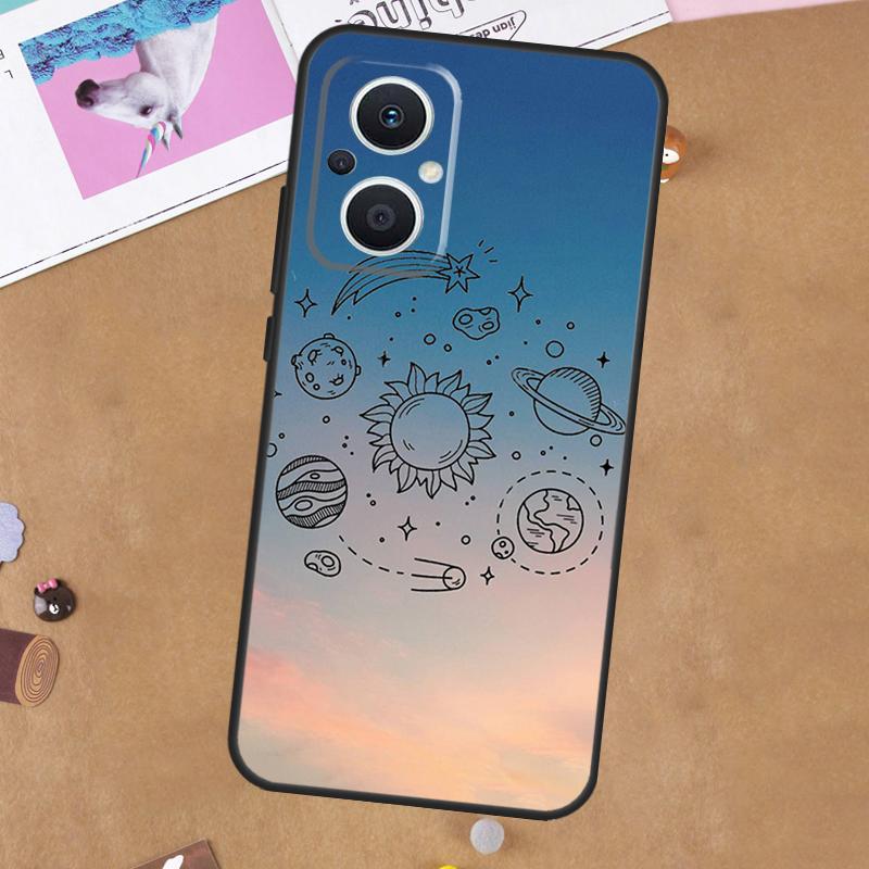 Space Solar System Planets Universe Case For OPPO Reno 4Z 5Z 8T 10 11 Pro 11F 5 6 7 8 Lite OPPO Find X5 X6 Pro X2 X3 Neo Cover