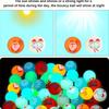Christmas Glow Bouncy Balls 1.14Inch Glow In the Dark Bouncing Balls for Kids Birthday Party Fun Games Festive Stocking Stuffers