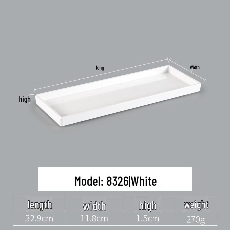 Rectangular Melamine Serving Plate
