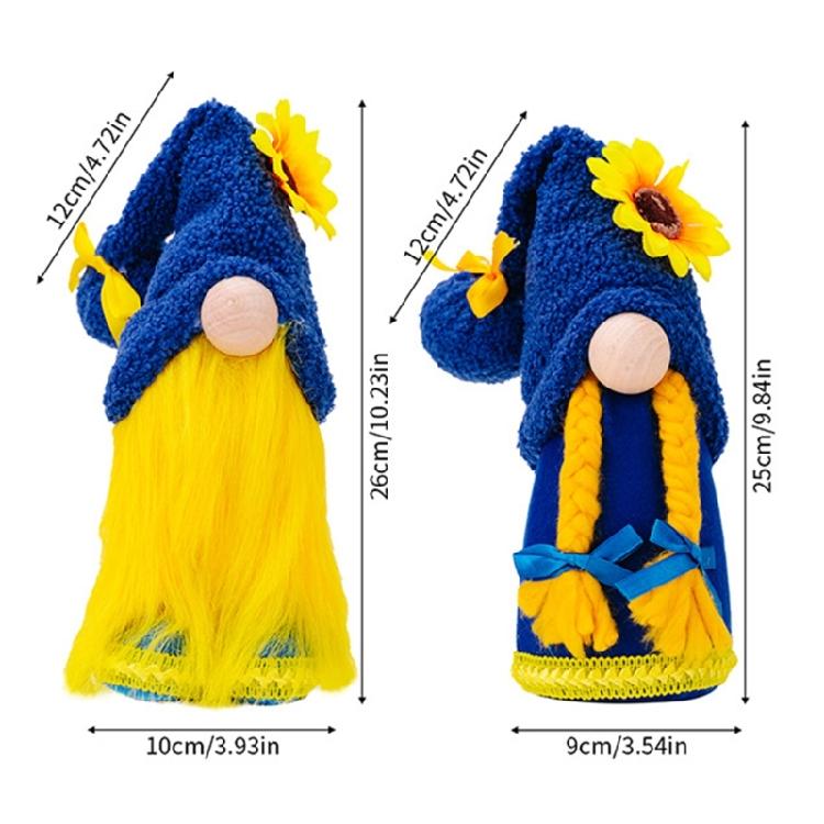 Sonnenblumen Wichtel Küche Etagendeko Frühling Sonnenblumen Gesichtslos Puppe