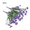 Artificial Flower Bundle Plastic Plants Outdoor Simulated Faux Bouquet Indoor for Window Garden Arrangement