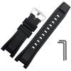 26*14mm Soft Rubber Watchband Replacement for Casio G SHOCK GST-B100/S300/410/210/W110/W100/S110/S100 Silicone Band Men Strap