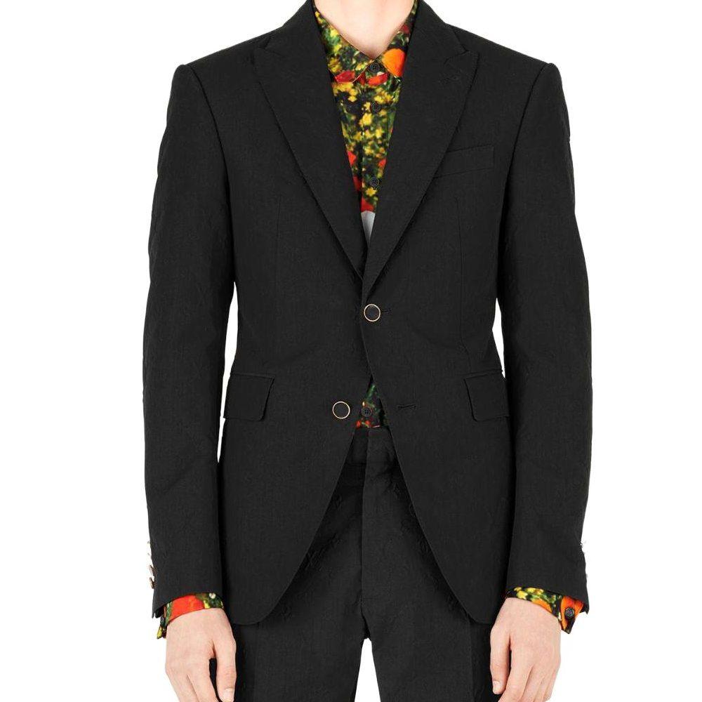 LOUIS VUITTON Business Suit Coat Men's Black 1A54Q0
