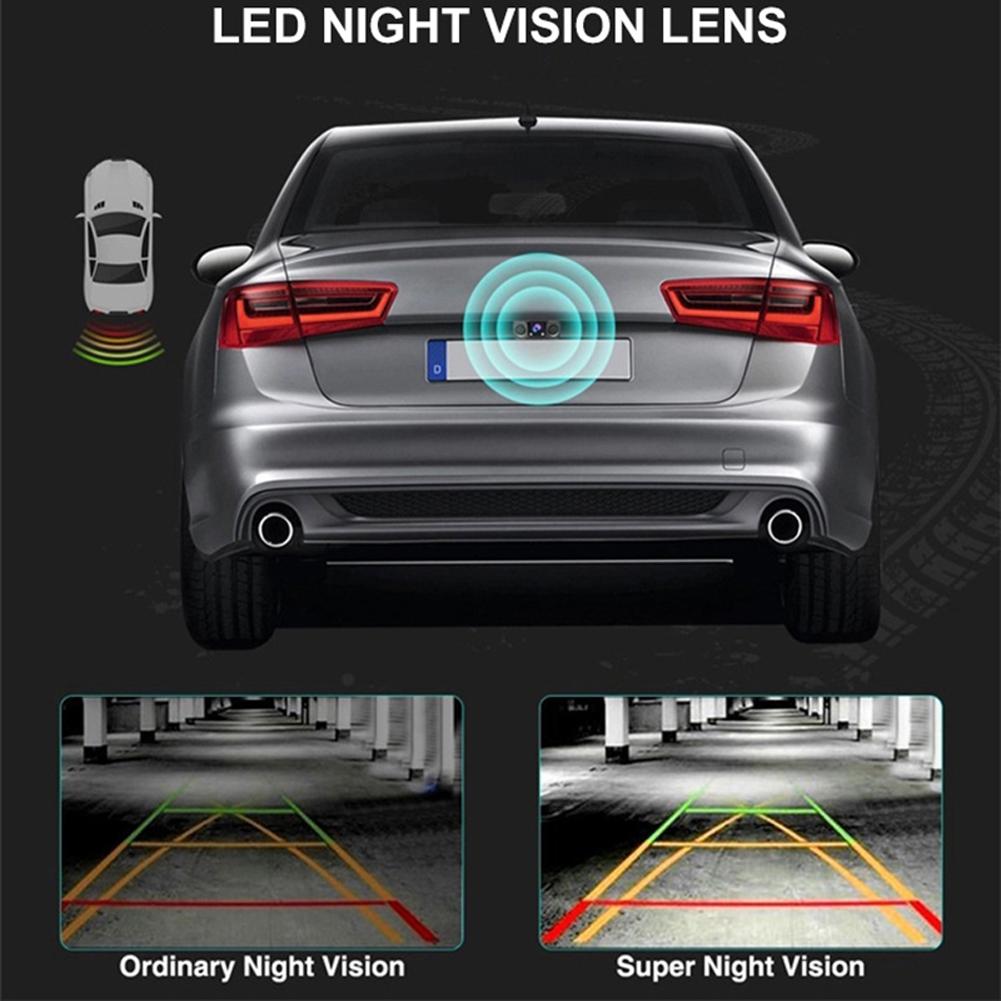 

3 In 1 Radar Parking Sensor Kit Alarm Electronic LED Display System Built-in Speaker Backup Monitor Night Vision Reversing Radar China Mainland