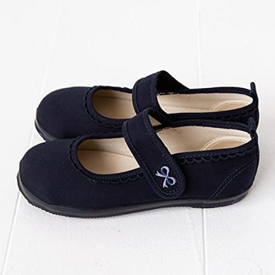 2611012 POMPKINS Ribbon Embroidered Shoes Made in Japan [POMPKINS] (Con, 21cm)