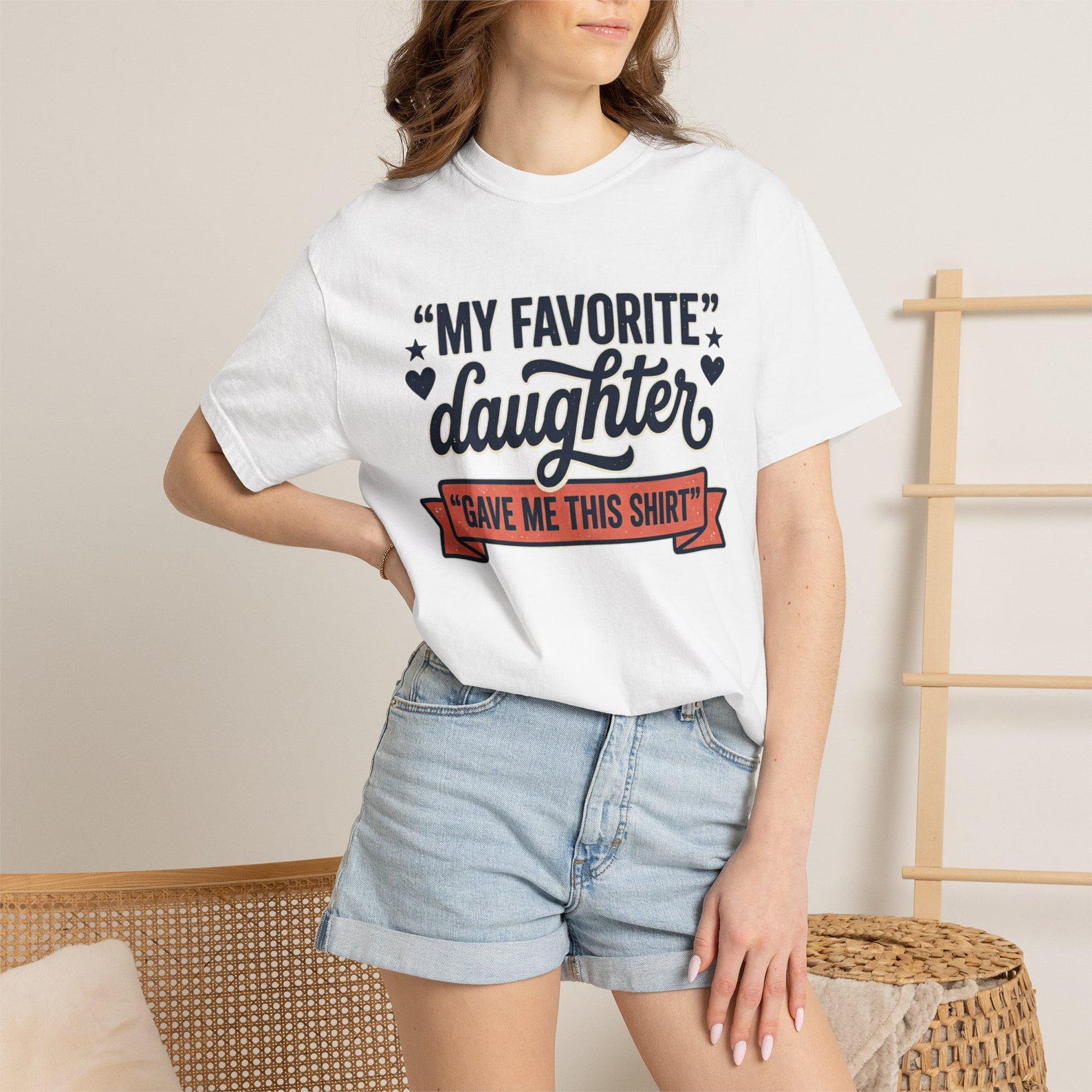 My Favorite Daughter Gave Me This Shirt T-shirt | Funny Family Quote 2XL