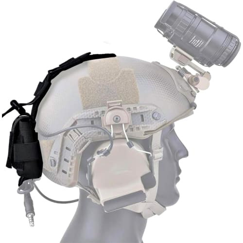 T.D.Well Airsoft Helmet Pouch, Battery Pouch, Tactical Helmet Pouch, Airsoft, Military (Black)