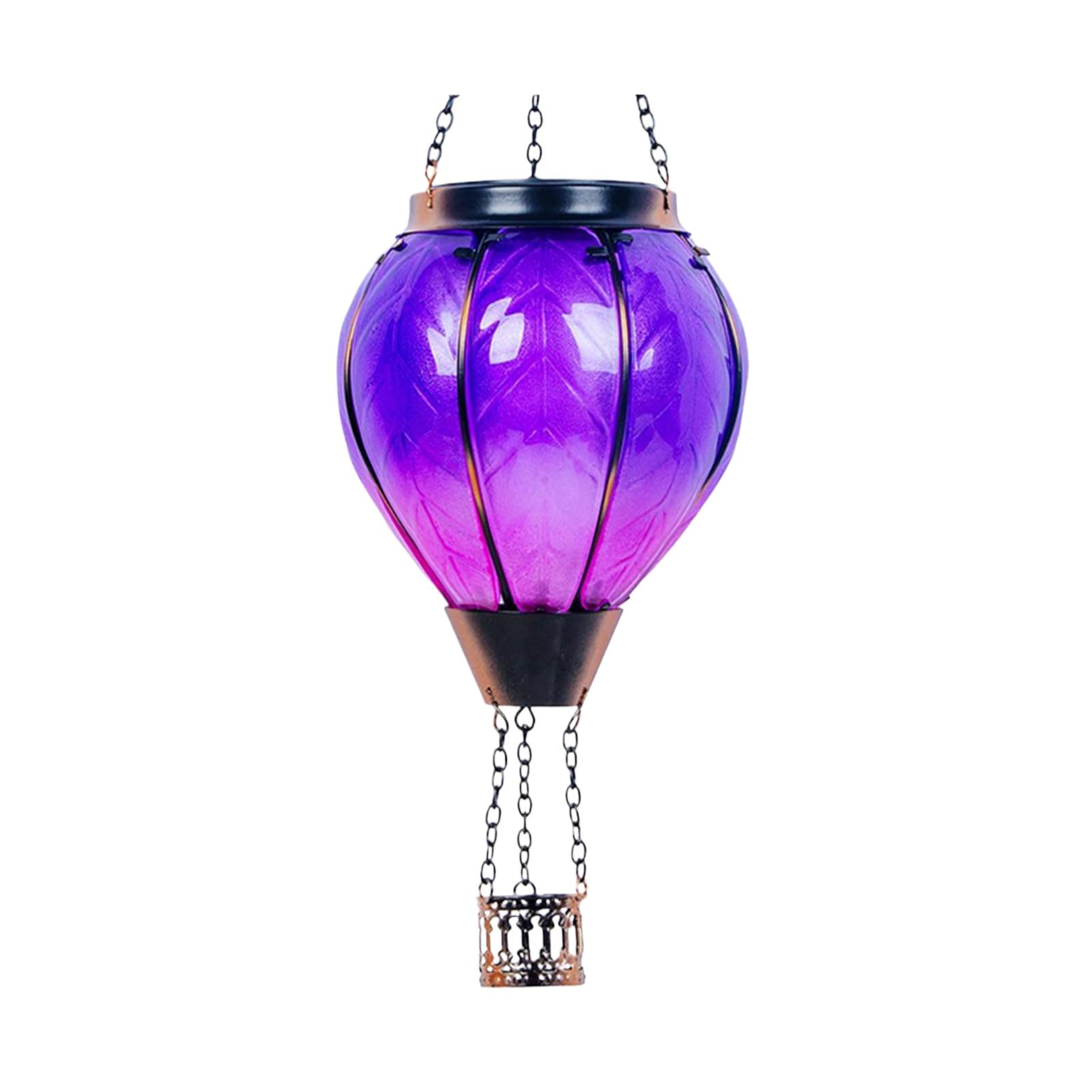 

Waterproof Hot Air Balloon Solar Lantern With Flickering Flame For Garden Decor Camping Lantern