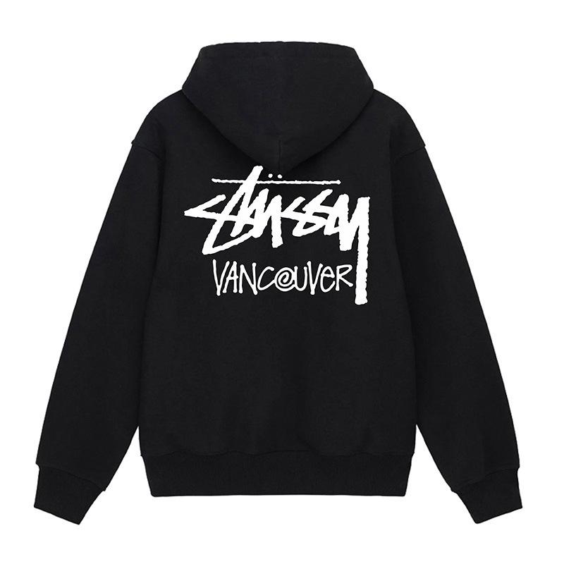 Unisex Hooded Zipper Cardigan with Label – Trendy Autumn/Winter Sweatshirt