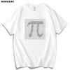 Pi Mathematical Area Formula Science Tshirt Unisexs And Unisexs Clothing Summer New Fashionable Loose Pure Cotton Printed Tshirt