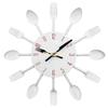12 Inch Restaurant Kitchen Personalized Metal Creative Wall Clock Living Room Clock Minimalist Art Waterproof Quartz Wall Clock