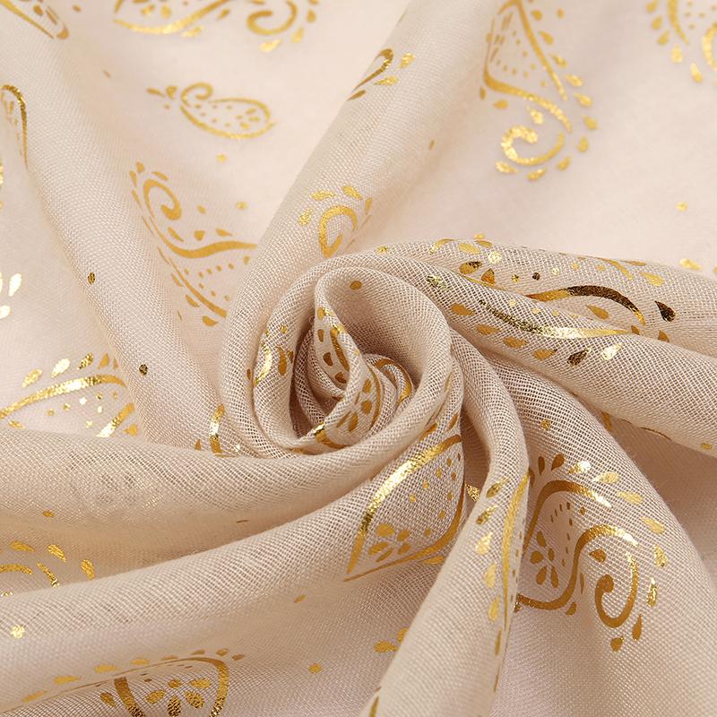 New Gold Glitter Shimmer Cotton Hijab Scarf Women Islam Scarf Muslim Women Crinkle Scarves Headscarf Wraps Ramadan Abaya Turbans
