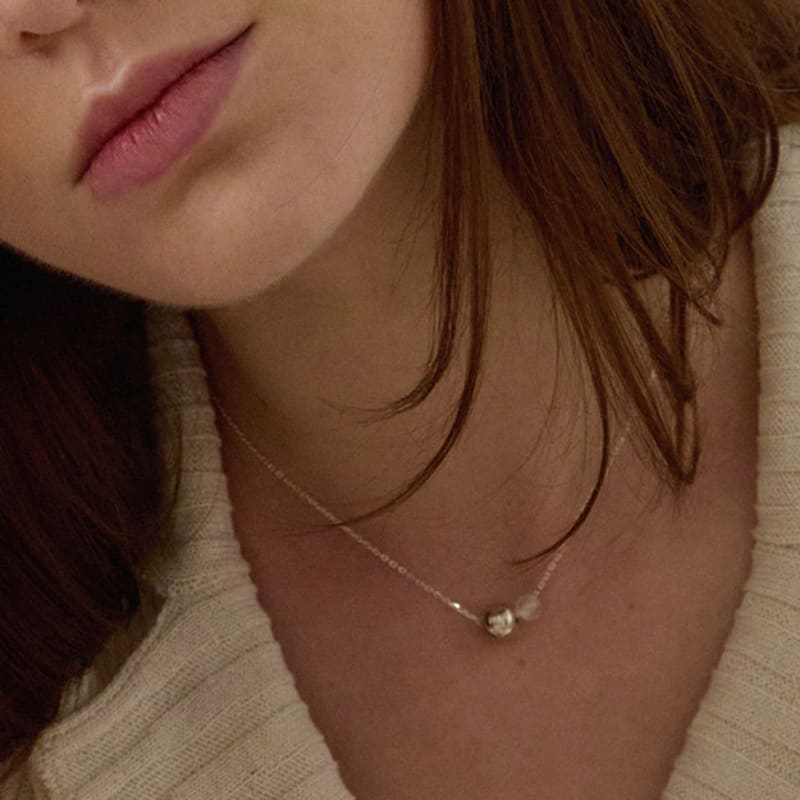PAIGEFLYNN JEWELRY [925 Silver] Bubble Dew Dou Necklace