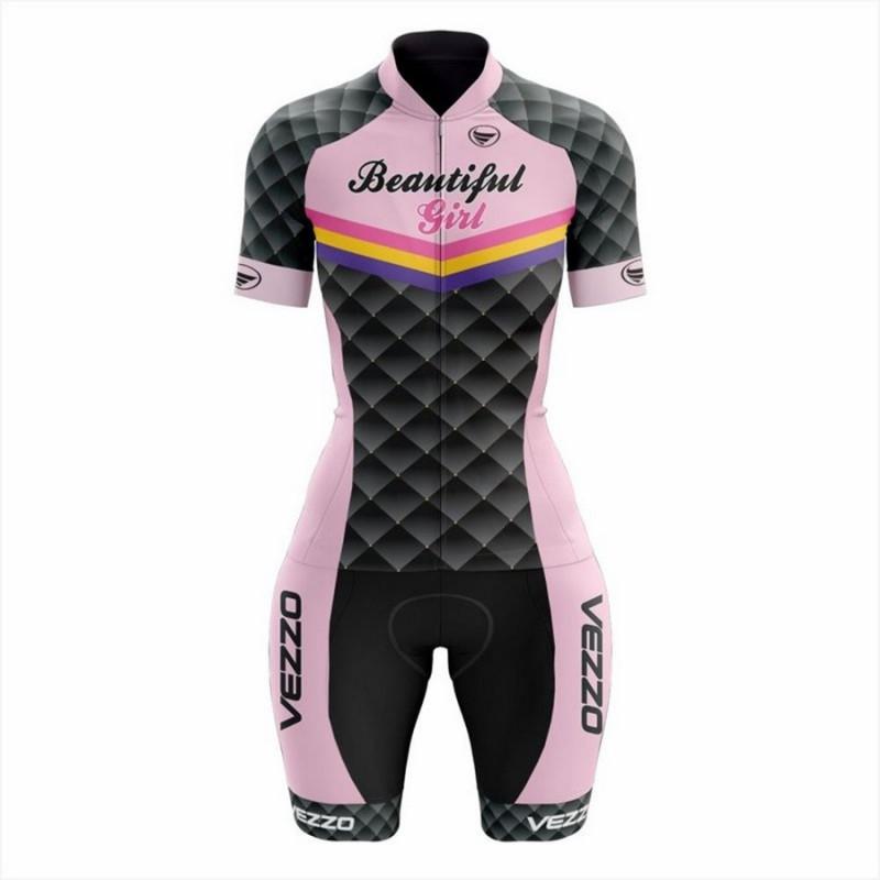Womens Triathlon Cycling Suit Short Sleeve