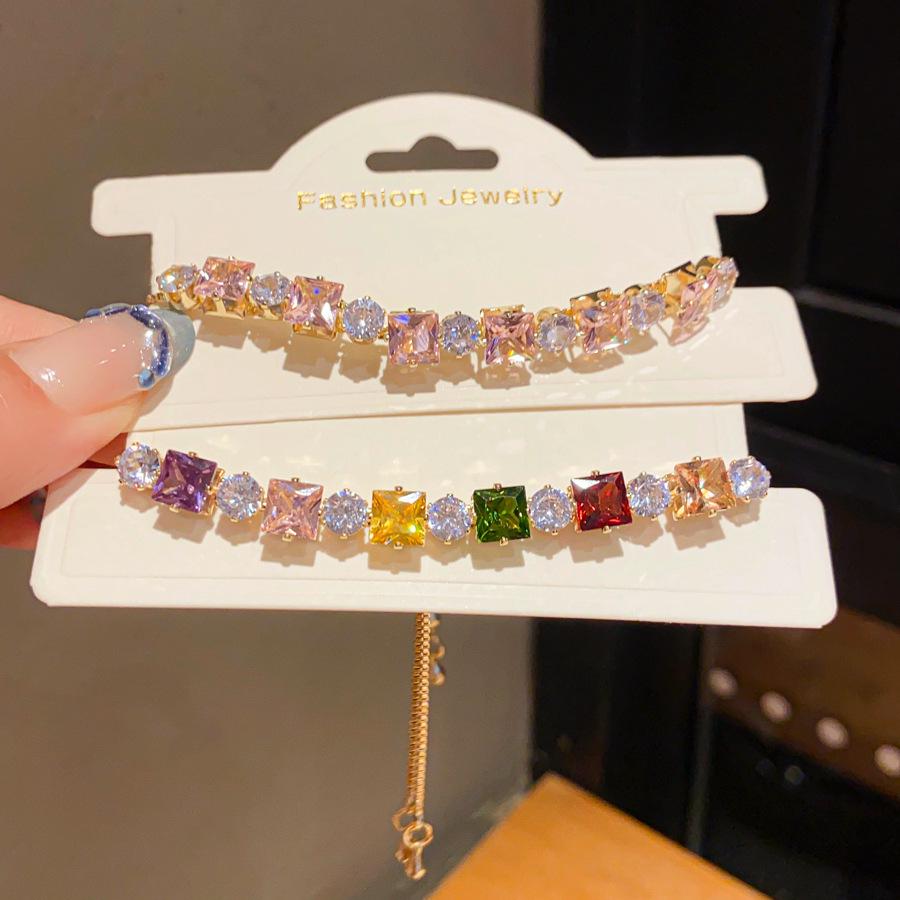 Braccialetto a estrazione in zircone: Elegante Bracciale di Alta Gamma in Stile Coreano per Donna
