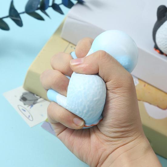 Shapeable Penguin Squeeze Toy Stress Anxiety Relief Slow Rising Simulation Penguin Sensory Toy Soft TPR Calming Animal Fidget Toy