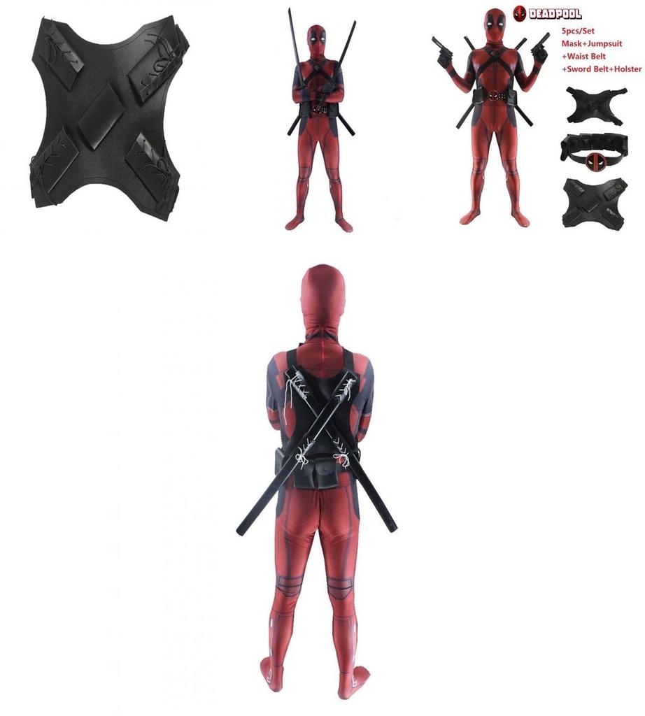 Stunning Deadpool Lycra Full Body Spandex Costume With Breathable Fabric