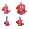 4Pcs Bowl Router Bit Ball Bearing Dish Carving CNC Milling Cutter Arc Digging Trimming Tool
