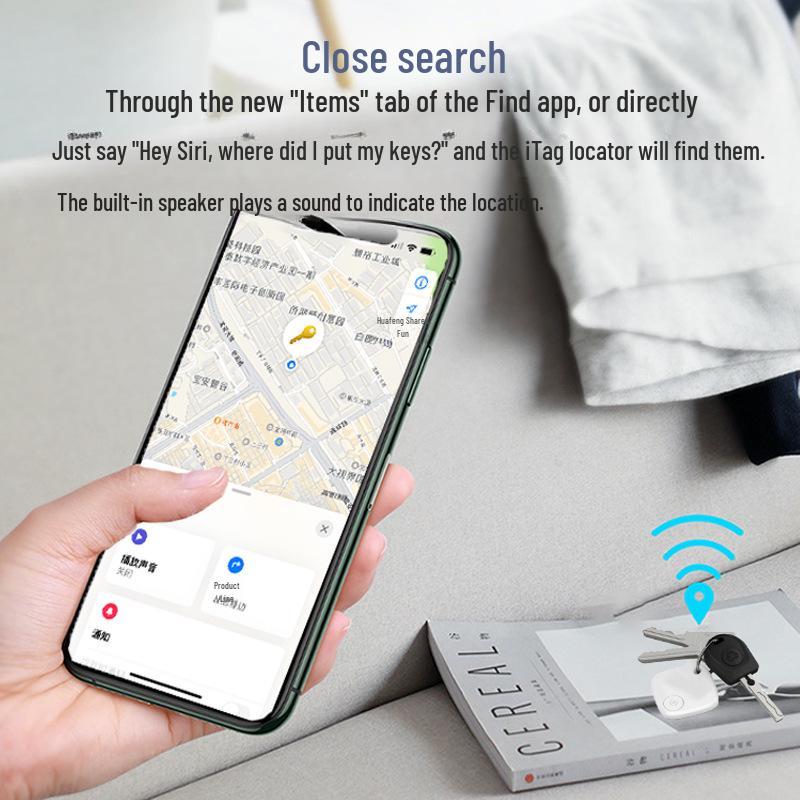 Bluetooth Elvesztésgátló Nyomkövető iOS-hez: Pénztárca, Poggyász, Telefon, Autókulcs Lokátor